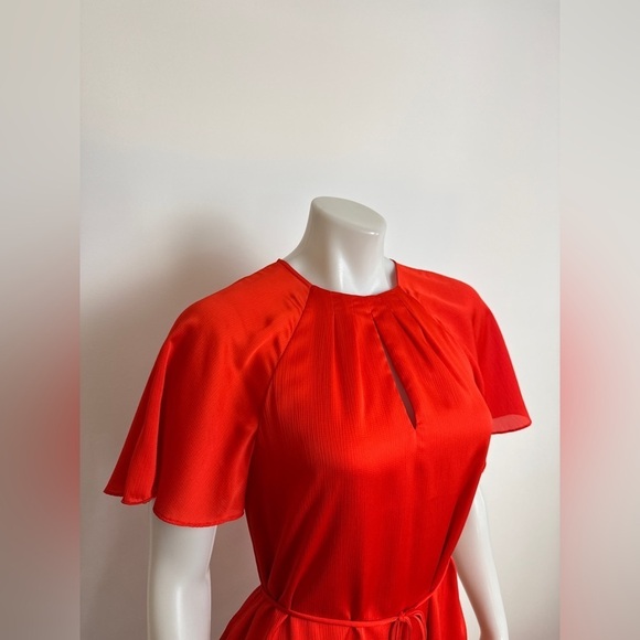 TED BAKER - Elsieee Dress. Mini Length, self-tie belt. US 4 - Picture 3 of 14